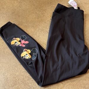 Playful Mickey and Minnie Print Leggings